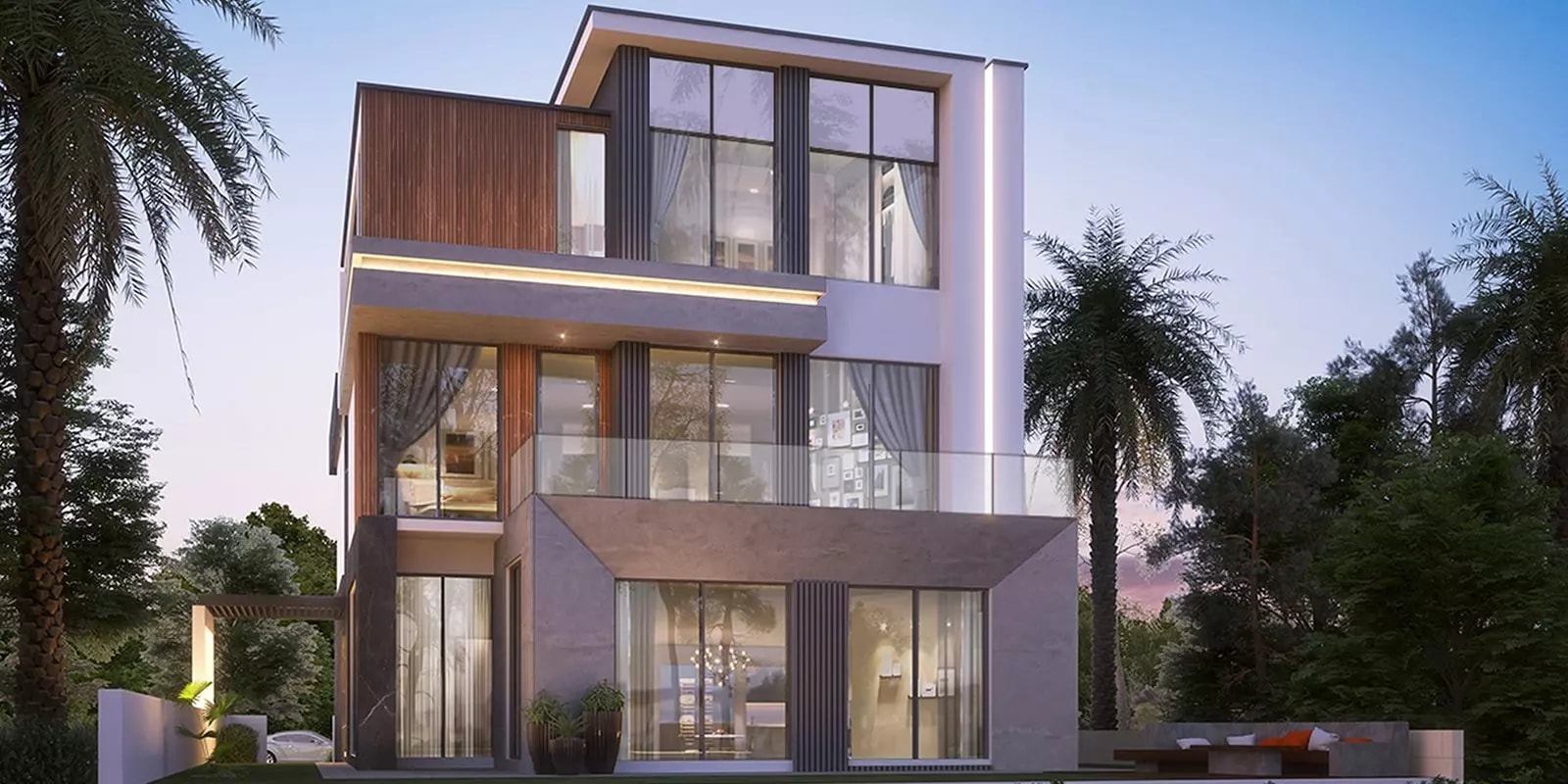 Impressie van Paradise Hills, woningen van Gulf Land Property Developers in Dubai, Dubai