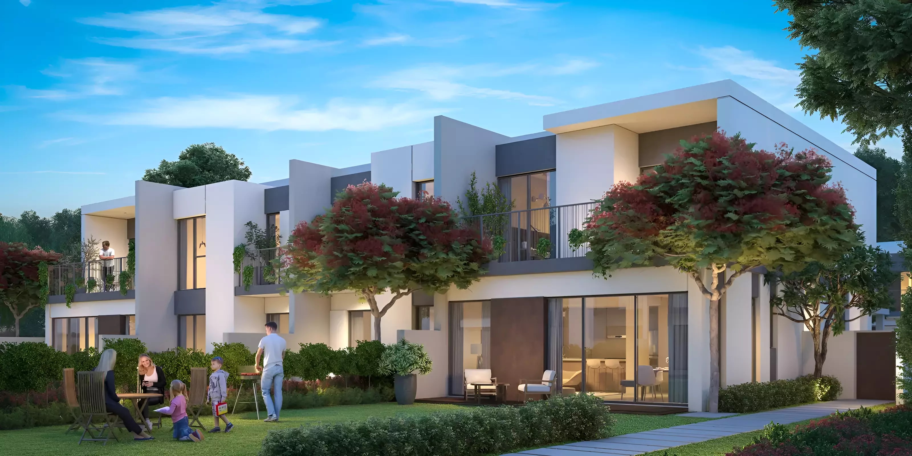Impressie van Elan By Majid Al Futtaim, townhouses van Majid Al Futtaim in Tilal Al Ghaf, Dubai