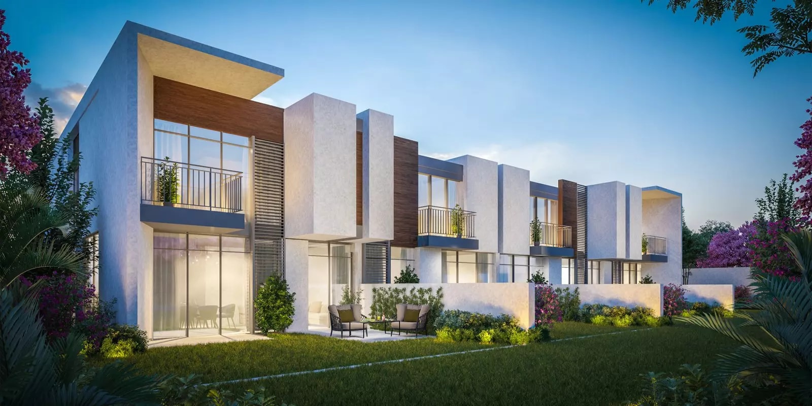 Impressie van Cherrywoods, townhouses van Meraas Holding in Dubai