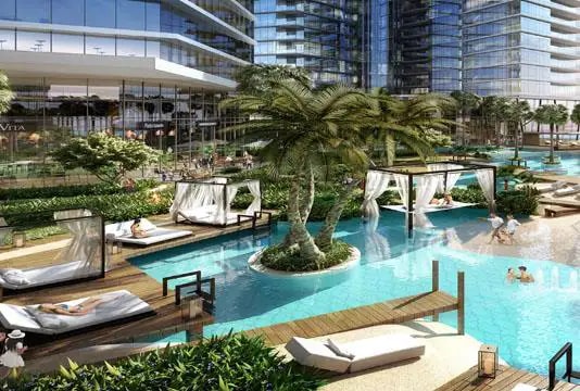 Impressie van Aykon Heights, woningen van Damac Properties in Damac Hills, Dubai