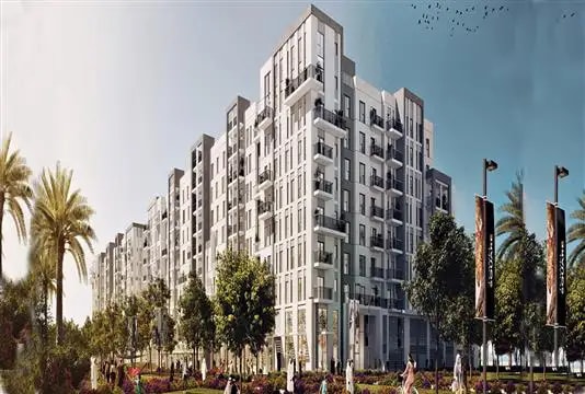 Impressie van Hayat Boulevard, woningen van Nshama in Town Square, Dubai