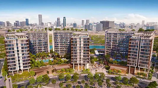 Impressie van Elm Park Five by Deyaar, appartementen van Deyaar Development in Dubai Production City (IMPZ), Dubai