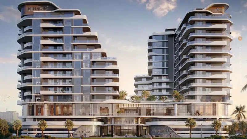Impressie van Sunrise Bellagio at Al Furjan, woningen van Sunrise Capital in Al Furjan, Dubai