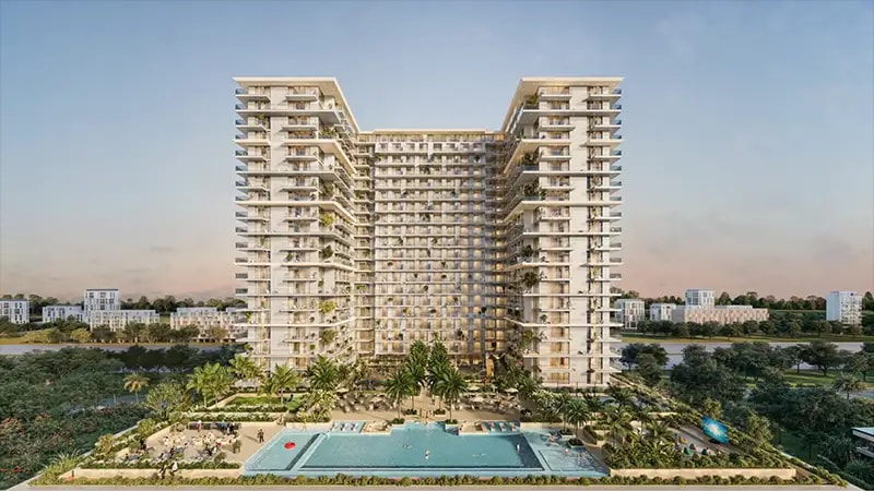 Impressie van Sol Levante at JVT, woningen van Sol Properties in Jumeirah Village Triangle, Dubai