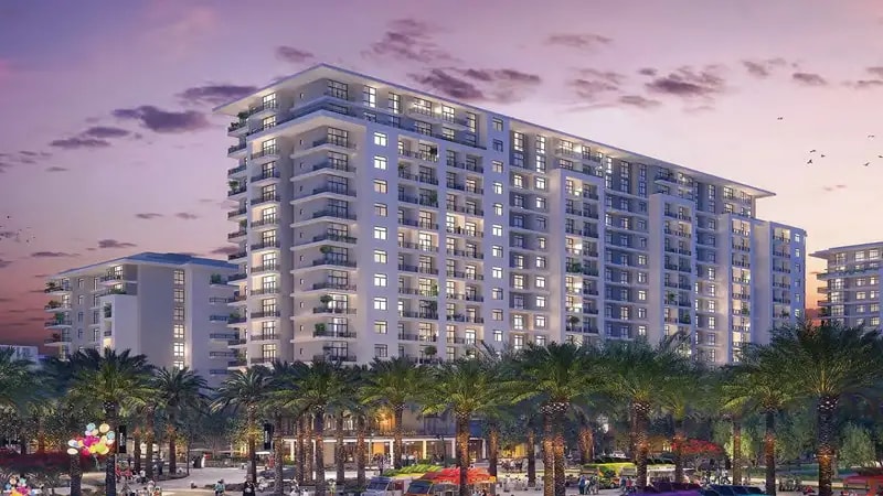 Impressie van Rawda Apartments, woningen van Nshama in Town Square, Dubai