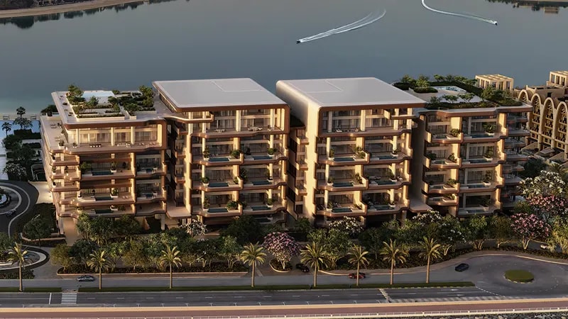 Impressie van The Alba Furnished Residences, woningen van Omniyat Group in Palm Jumeirah, Dubai