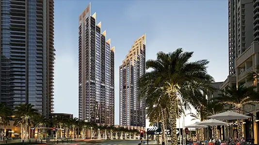 Impressie van BLVD Heights, woningen van Emaar Properties in Downtown Dubai, Dubai