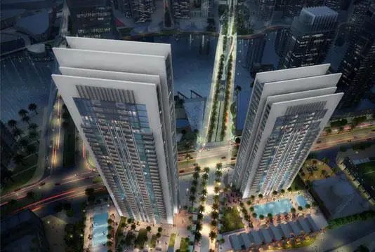 Impressie van Creek Gate Apartments, woningen van Emaar Properties in Dubai Creek Harbour (The Lagoons), Dubai