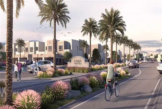 Impressie van Sama Townhouses, woningen van Nshama in Town Square, Dubai
