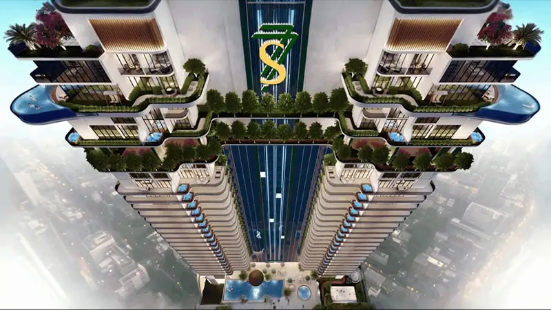 Impressie van 77S Tower at Business Bay, woningen van Green Real Estate Development in Business Bay, Dubai