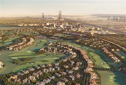 Impressie van Fairway Vistas, woningen van Emaar Properties in Dubai Hills Estate, Dubai