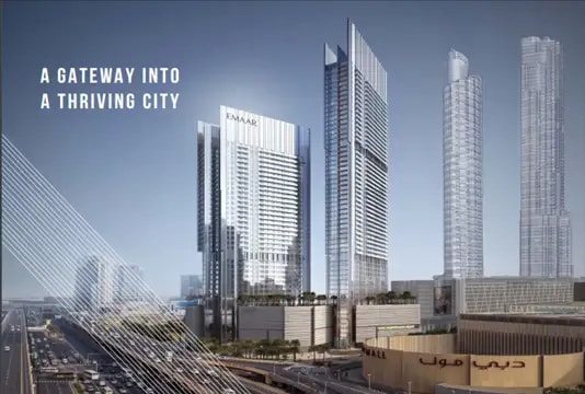 Impressie van Vida Dubai Mall, woningen van Emaar Properties in Downtown Dubai, Dubai
