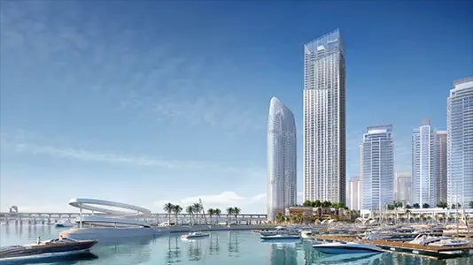 Impressie van The Grand, woningen van Emaar Properties in Dubai Creek Harbour (The Lagoons), Dubai