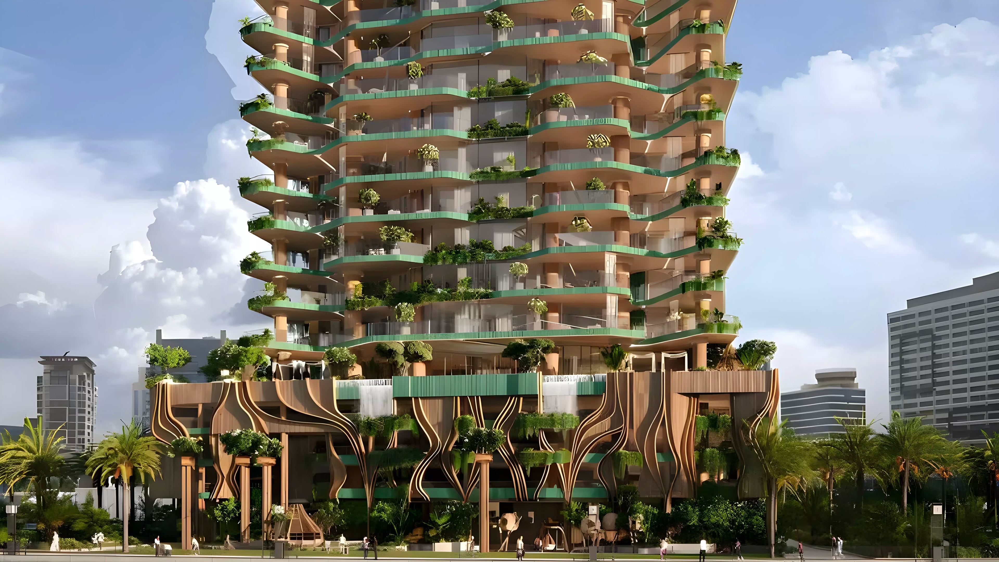 Impressie van Eywa 2, woningen van R. Evolution in Business Bay, Dubai