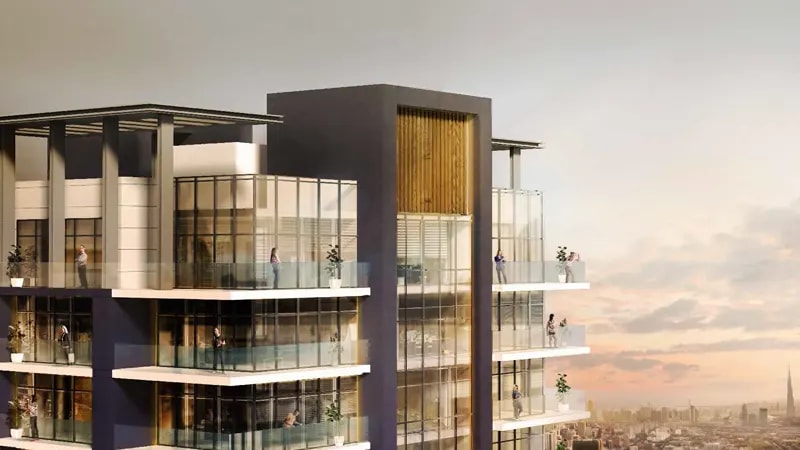 Impressie van 7 Park Central JVC, appartementen van Meteora Developers in Jumeirah Village Circle, Dubai