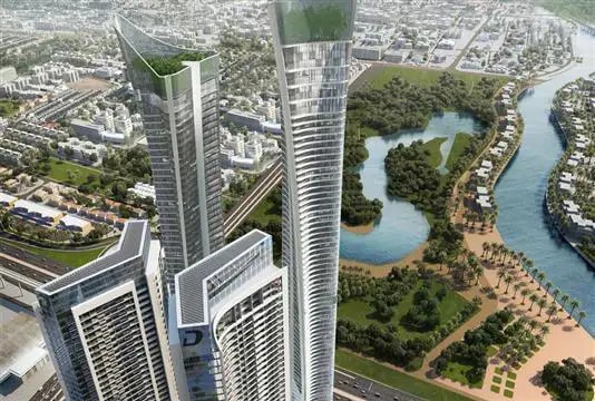 Impressie van AYKON City Tower C, woningen van Damac Properties in Sheikh Zayed Road, Dubai