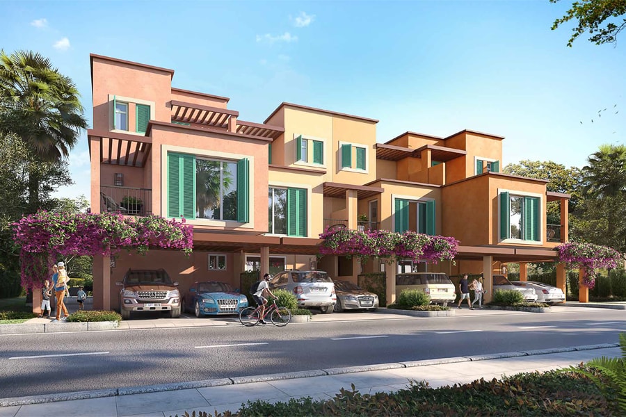 Impressie van Lagoons Nice, woningen van Damac Properties in Al Barsha, Dubai