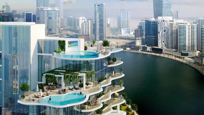 Impressie van Damac Chic Tower, appartementen van Damac Properties in Business Bay, Dubai