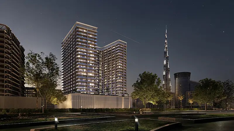 Impressie van Binghatti Ghost, appartementen van Binghatti Developers in Al Jaddaf, Dubai