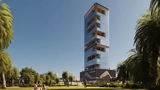 Impressie van Capital One at JVC, woningen van Centurion in Jumeirah Village Circle, Dubai