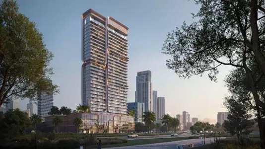 Impressie van Pantheon Voxa JVT, woningen van Pantheon Development in Jumeirah Village Triangle, Dubai