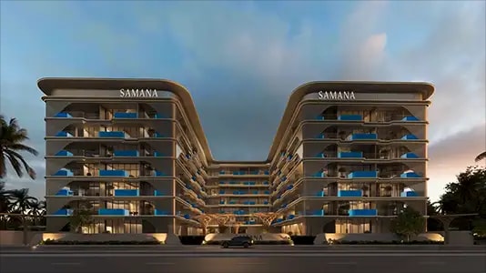 Impressie van Samana Imperial Gardens, appartementen van Samana Developers in Arjan, Dubai