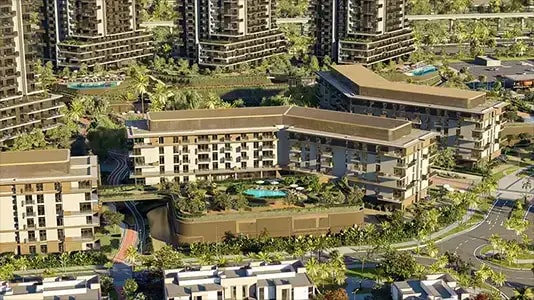 Impressie van Rise by Athlon 3 Grid Residence, woningen van Aldar Properties in Dubai Land, Dubai