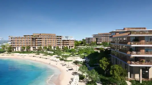 Impressie van Palm Central Private Residences Frond N, woningen van Nakheel in Jebel Ali, Dubai