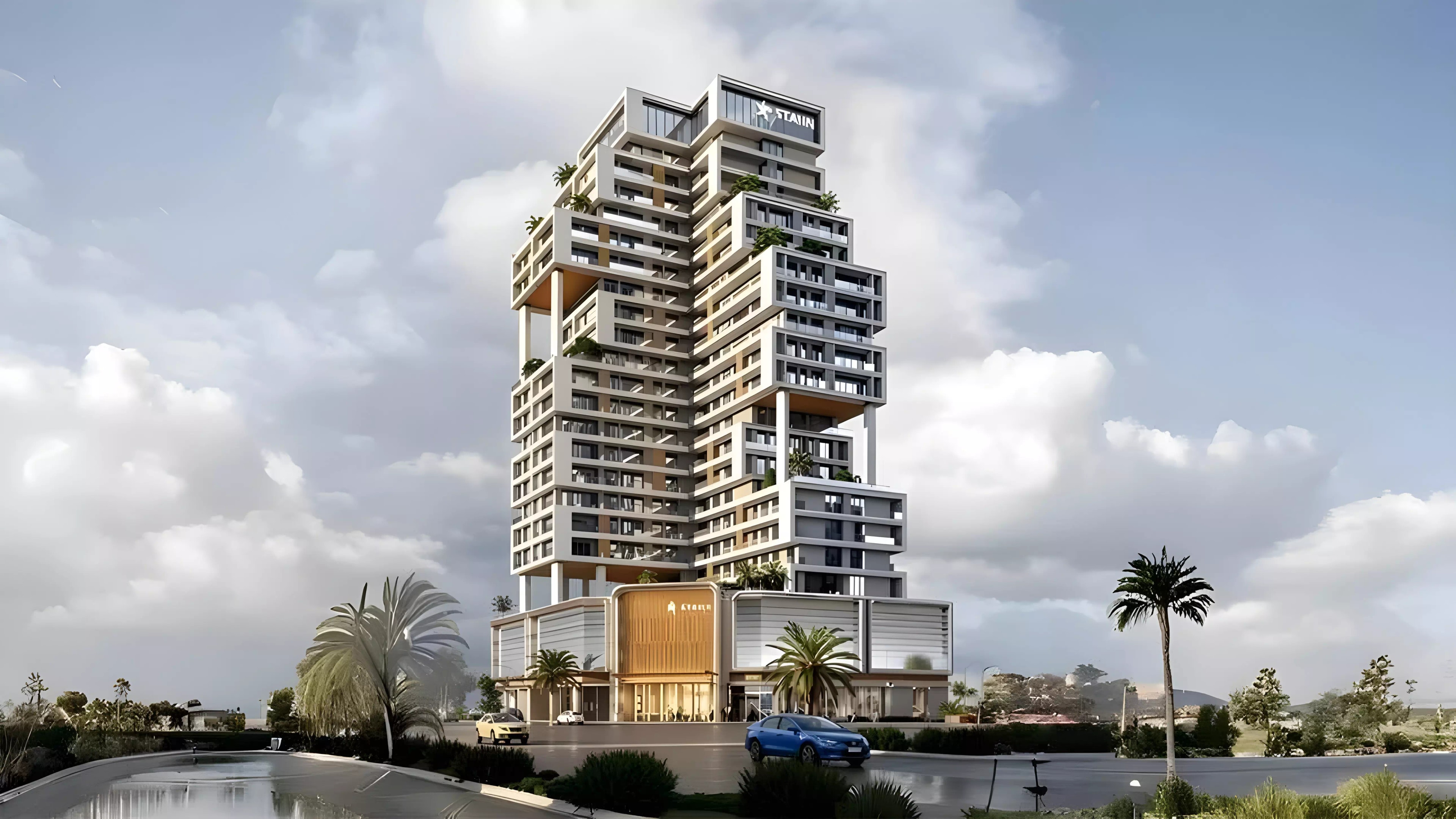 Impressie van Stamn Mia Tower, appartementen van Stamn Real Estate Development in Nad Al Sheba, Dubai