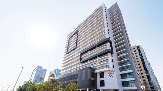 Impressie van Sol Bay, appartementen van Sol Properties in Business Bay, Dubai