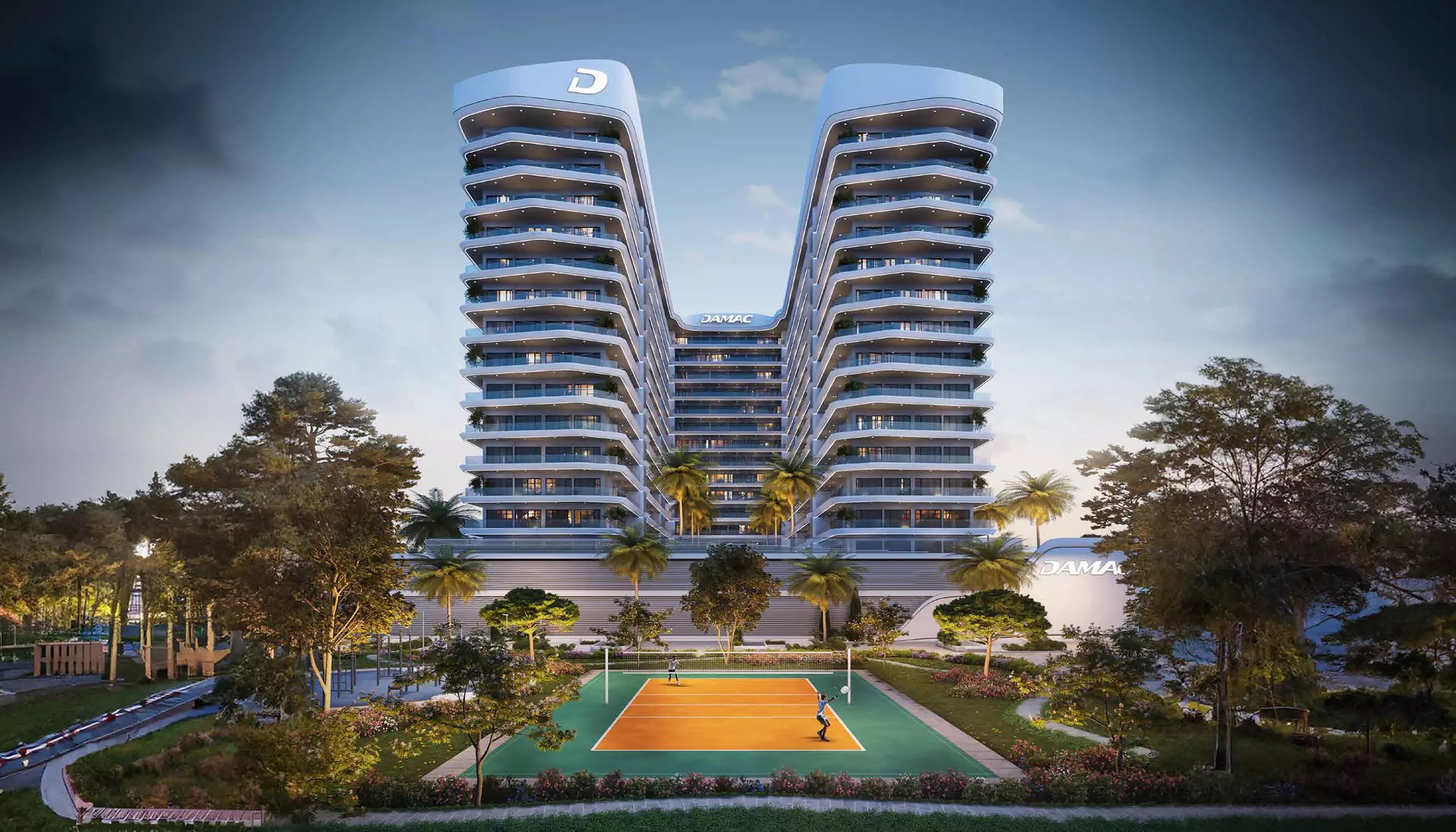 Impressie van ELO, appartementen van Damac Properties in Damac Hills 2, Dubai