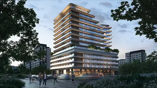 Impressie van Azizi Rose Jebel Ali, appartementen van Azizi Developments in Jebel Ali, Dubai