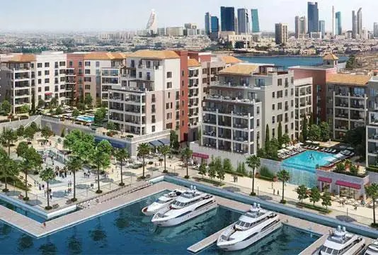 Impressie van La Voile, appartementen van Meraas Holding in Port De La Mer, Dubai