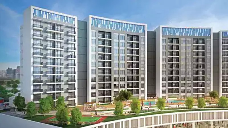 Impressie van Wavez Residence, woningen van Danube Properties in Liwan, Dubai