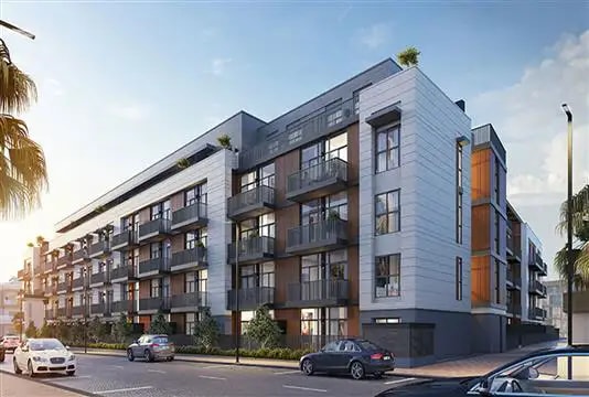 Impressie van Belgravia Square, appartementen van Ellington in Jumeirah Village Circle, Dubai