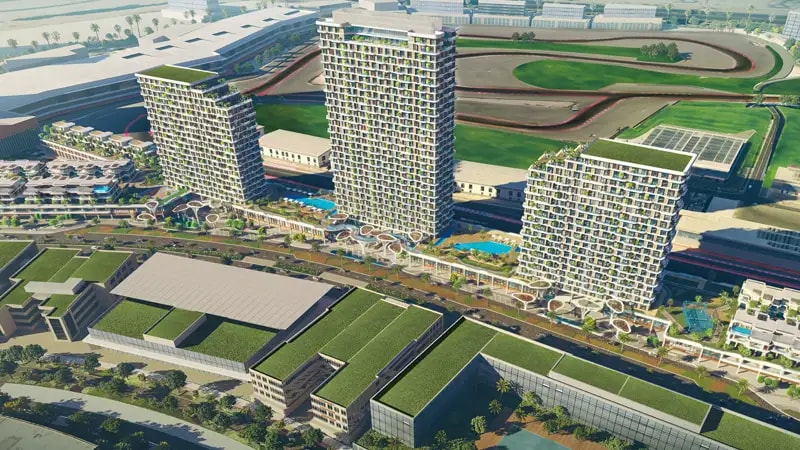 Impressie van Takaya Harmony at Motor City, woningen van Union Properties in Motor City, Dubai