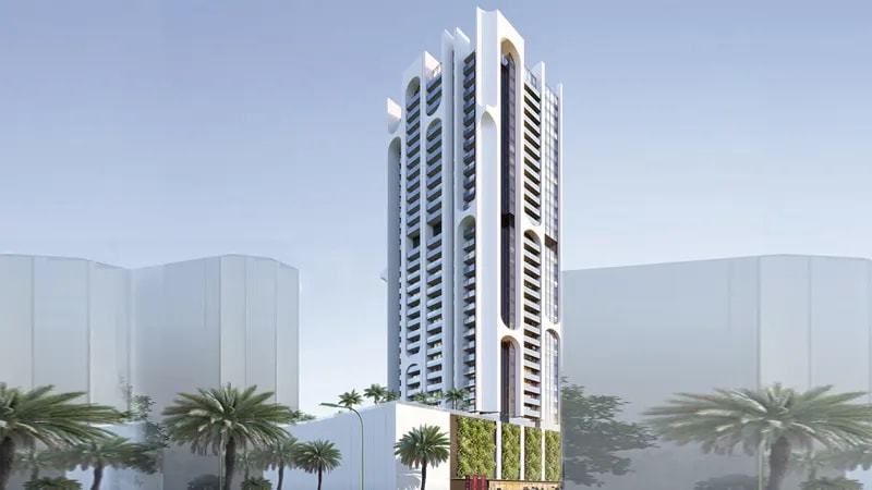 Impressie van Elbrus Tower at JVT, woningen van Tiger Group in Jumeirah Village Triangle, Dubai