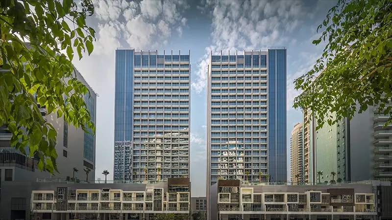 Impressie van Sterling Tower, woningen van Omniyat Group in Downtown Dubai, Dubai