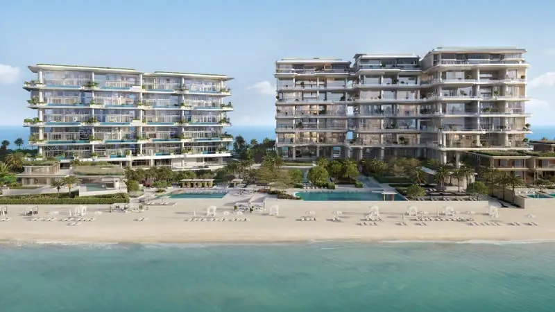 Impressie van ORLA Infinity Dorchester Collection, woningen van Omniyat Group in Palm Jumeirah, Dubai