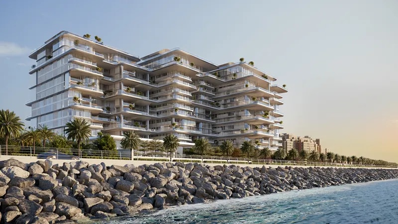 Impressie van Orla Dorchester Collection, appartementen van Omniyat Group in Palm Jumeirah, Dubai