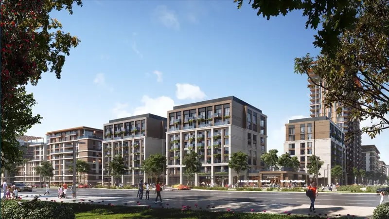 Impressie van Celadon Central Park, appartementen van Meraas Holding in City Walk, Dubai