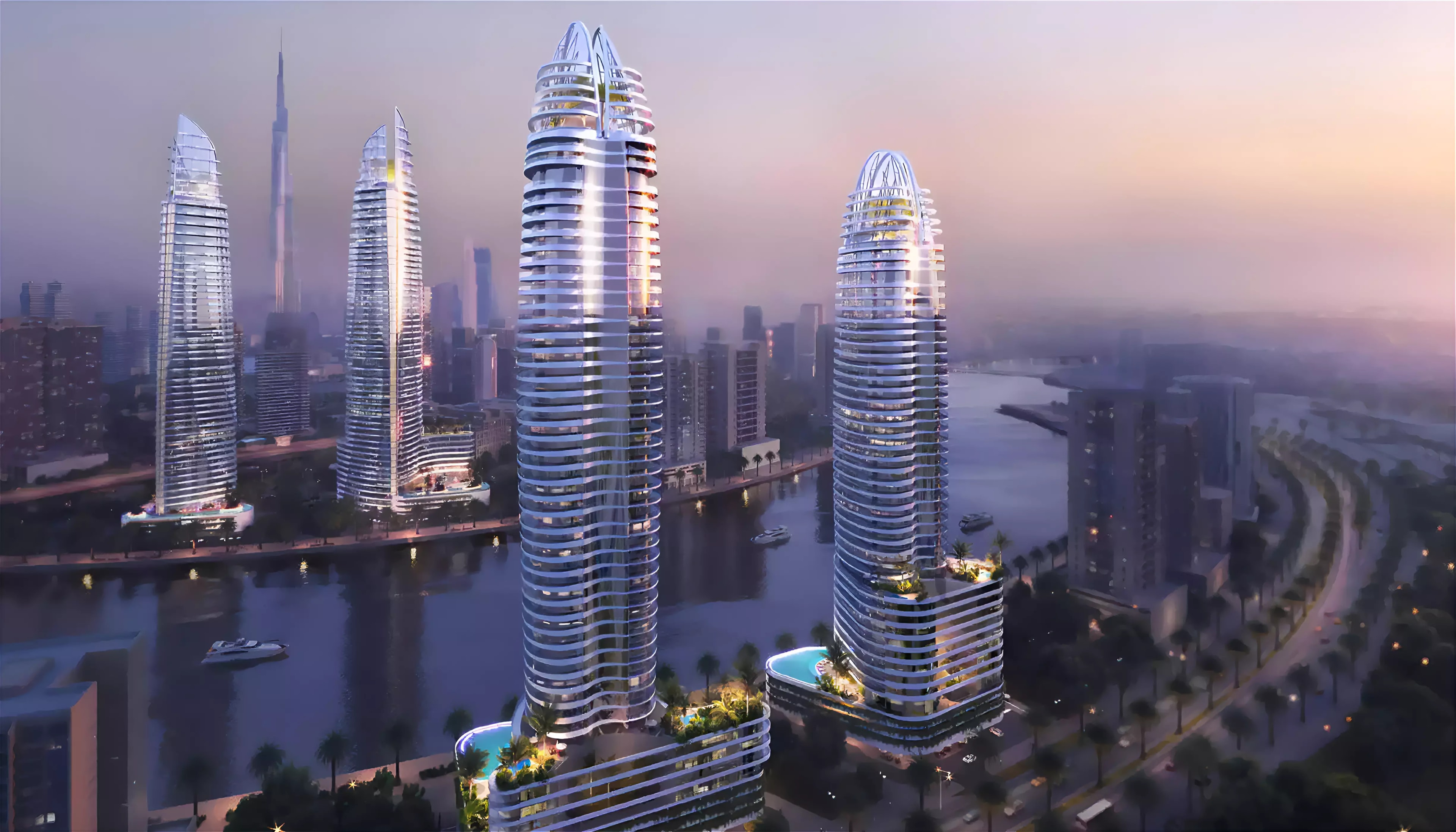 Impressie van Altitude, woningen van Damac Properties in Business Bay, Dubai