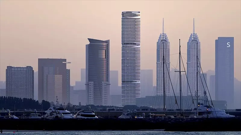 Impressie van Iconic Residences, appartementen van Mered in Dubai Internet City, Dubai