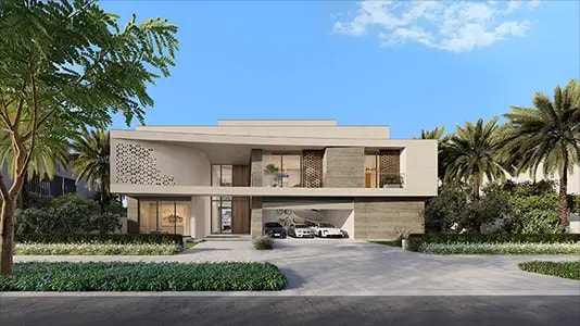 Impressie van The Beach and Coral Collection Frond E, woningen van Nakheel in Jebel Ali, Dubai