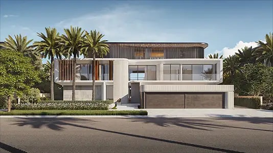 Impressie van The Beach and Coral Collection Frond C, woningen van Nakheel in Jebel Ali, Dubai