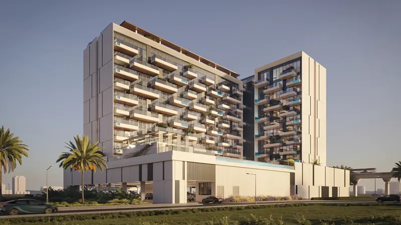 Impressie van Beverly Gardens, appartementen van AA & HMB Real Estate Development in Discovery Gardens, Dubai