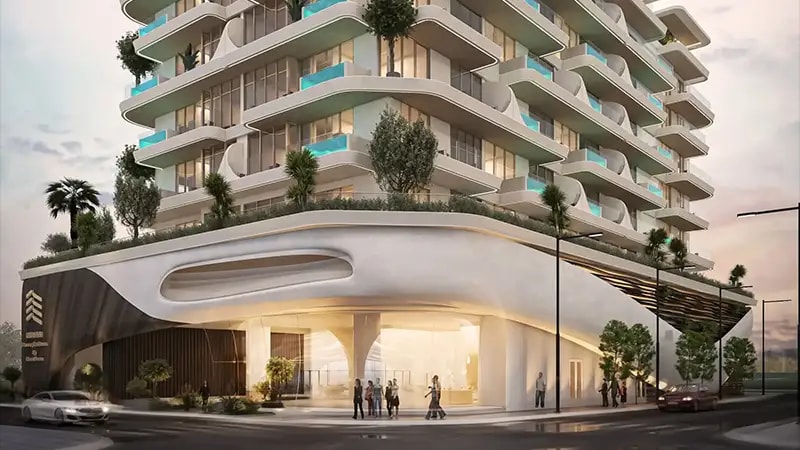 Impressie van Natuzzi Harmony Residences, woningen van Peace Homes Group in Dubai Islands, Dubai