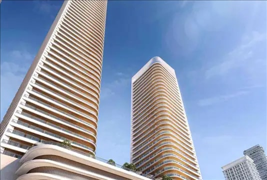 Impressie van Grand Bleu Tower 2, woningen van Emaar Properties in Emaar Beachfront, Dubai