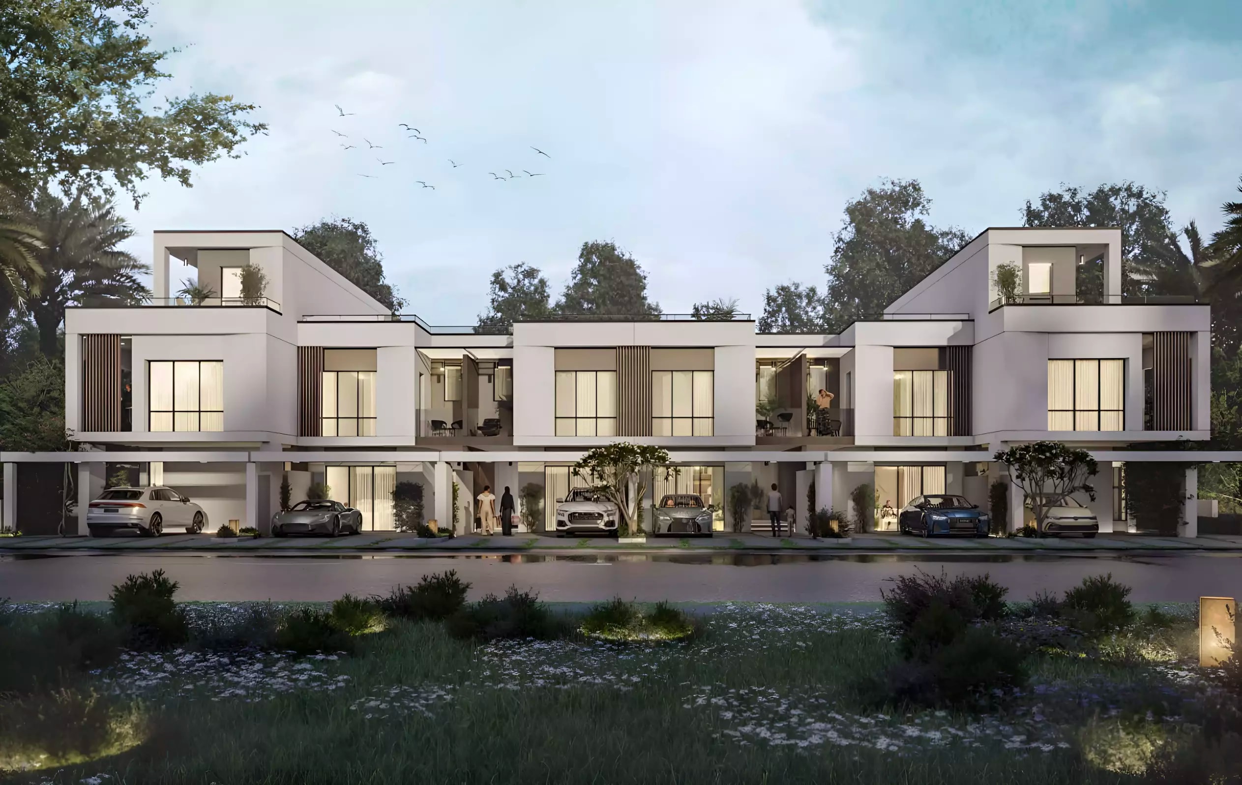 Impressie van Damac Green Vein, villa's van Damac Properties in Damac Riverside, Dubai