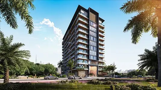 Impressie van AUM 99 Residences at DLRC, woningen van AG Properties in Dubai Land Residence Complex, Dubai